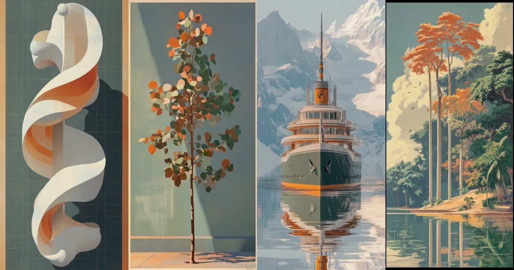 Gradient Textures with Cool Pastels - Midjourney style sref code