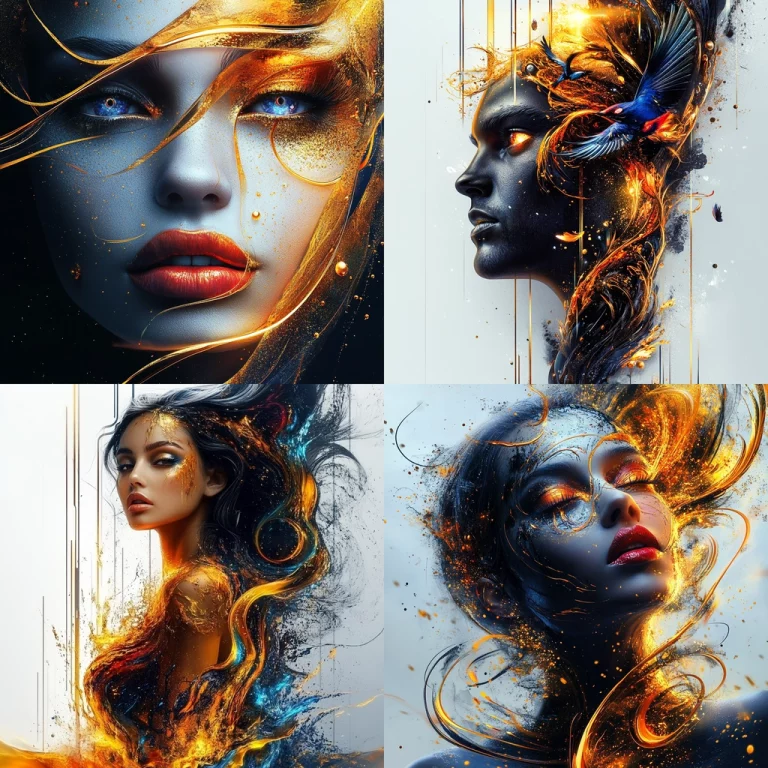 Dynamic Color Flow - Midjourney style sref code