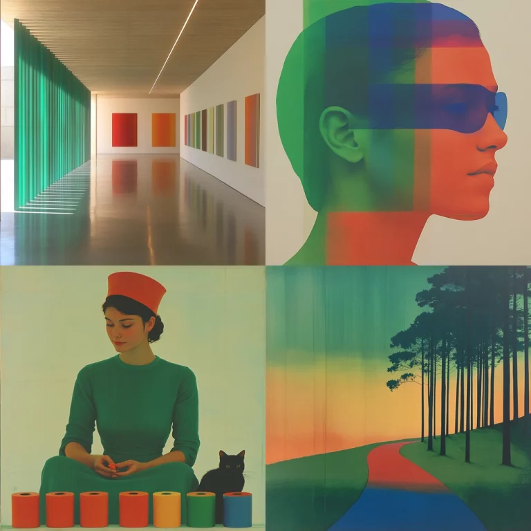 Vibrant Gradient Minimalism - Midjourney style sref code