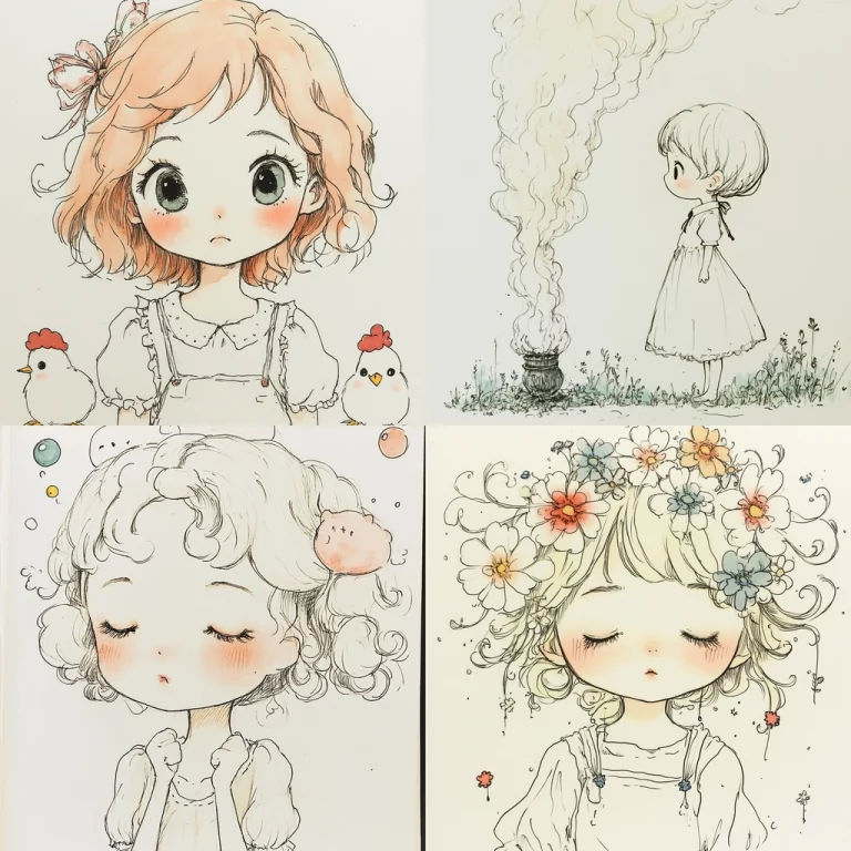 Pastel Sketch Charcoal Finish - Midjourney style sref code