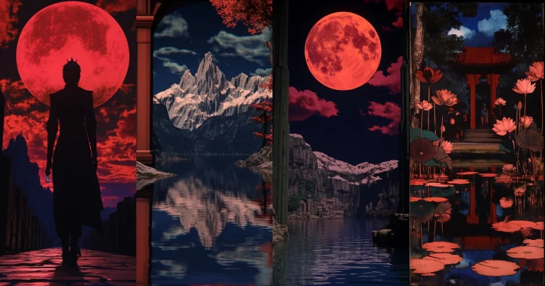 Red Moon Reflections - Midjourney style sref code