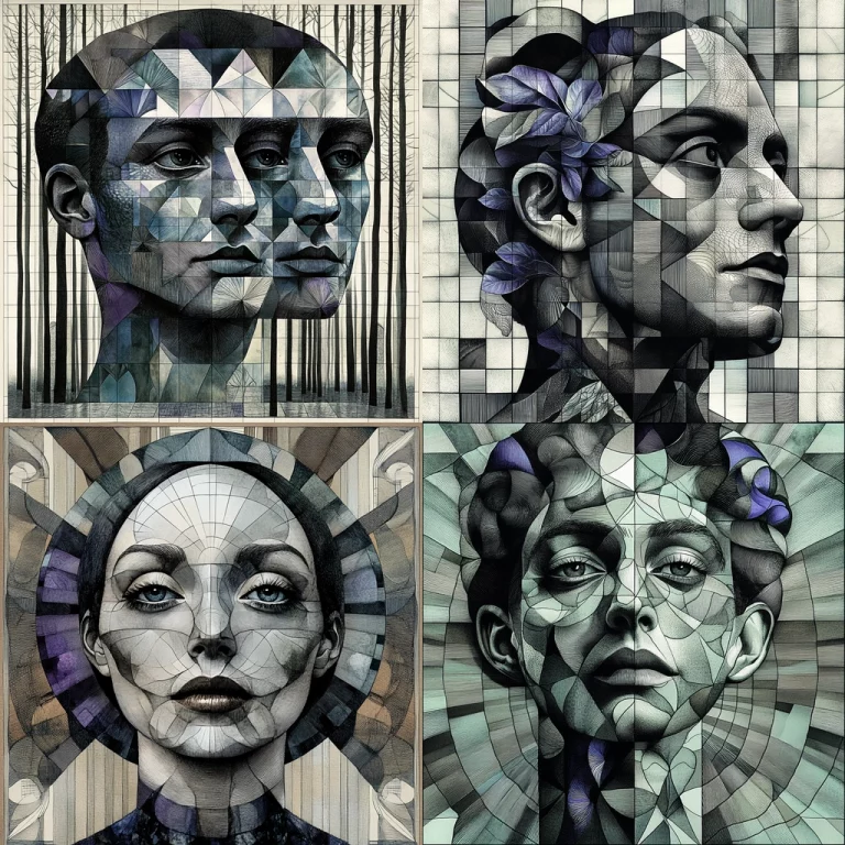 Geometric Pastel Mosaic - Midjourney style sref code