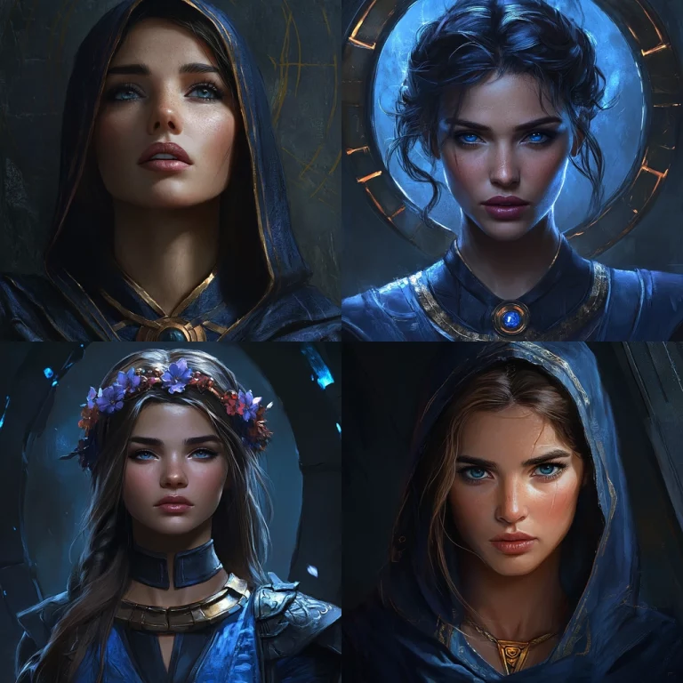 Blue-Rimmed Illuminated Composition - Midjourney style sref code