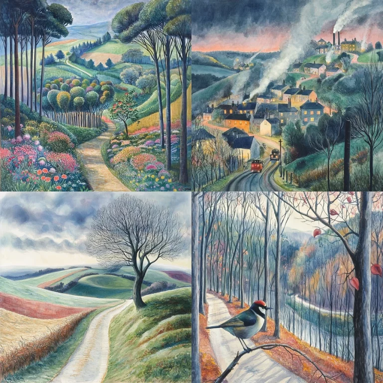 Vibrant Landscape Expressions - Midjourney style sref code