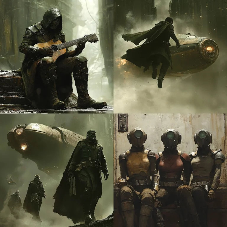 Dark Cybernetic Narrative - Midjourney style sref code