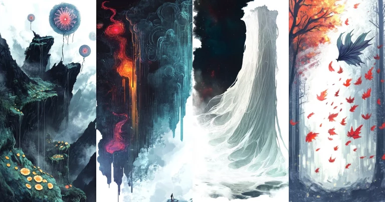 Dark Terrain and Ethereal Elements - Midjourney style sref code