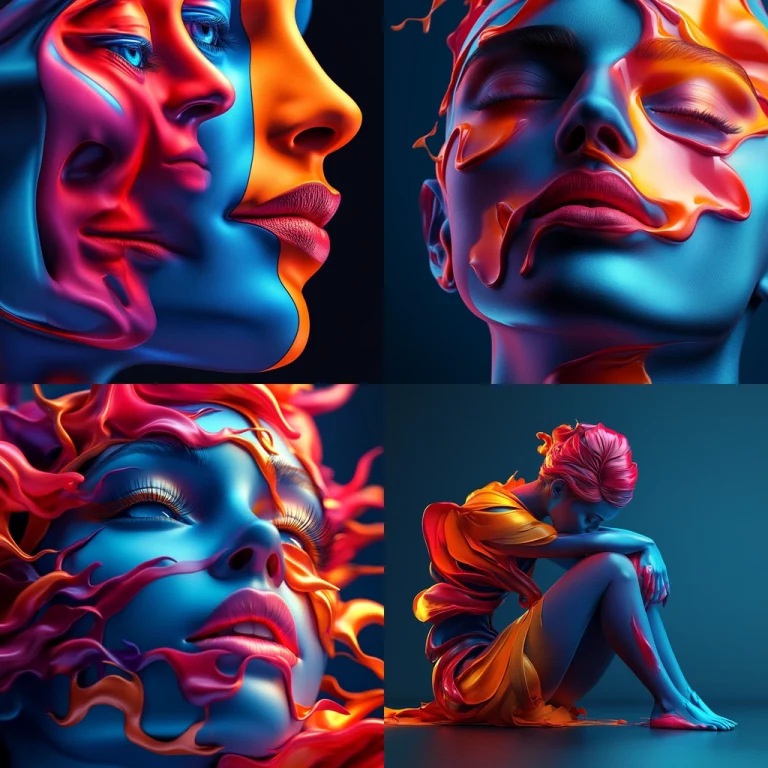 Vivid Gradient Illumination - Midjourney style sref code