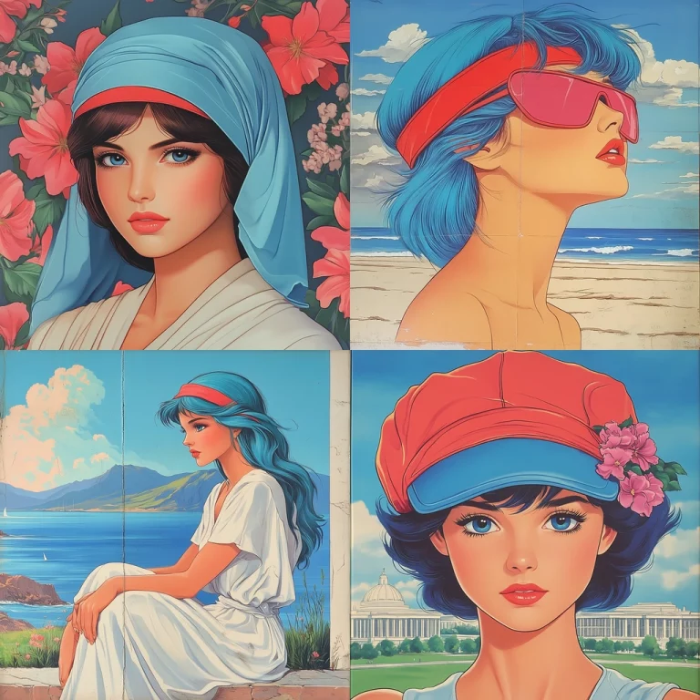 Bright Floral Portraiture - Midjourney style sref code