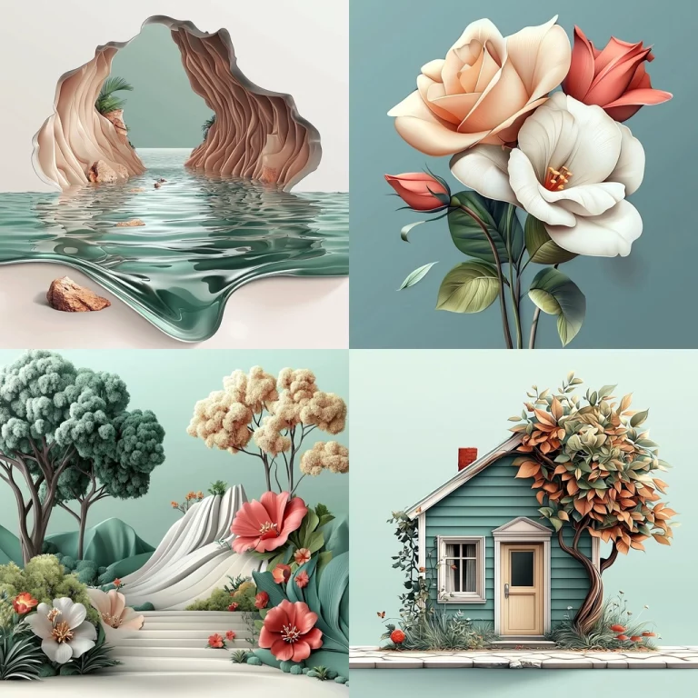 Pastel Textured Whimsical - Midjourney style sref code