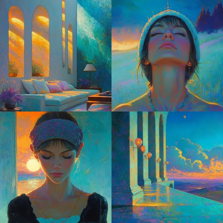 Warm Cyan-Orange Harmony - Midjourney style sref code