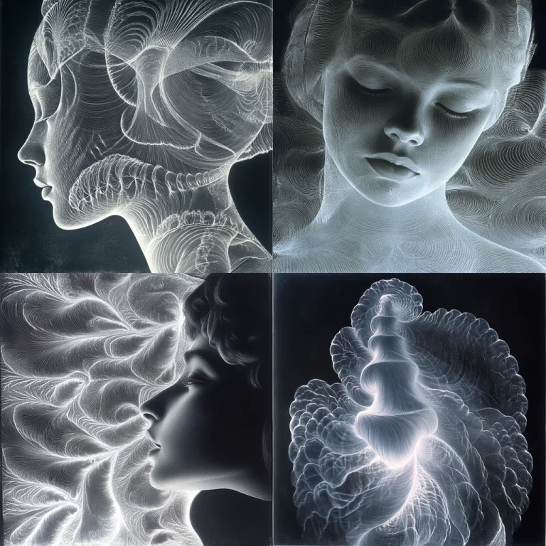 Intricate Linework with Contrasting Shadows - Midjourney style sref code