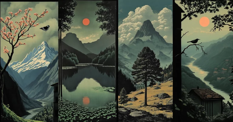 Dark Forested Landscape - Midjourney style sref code