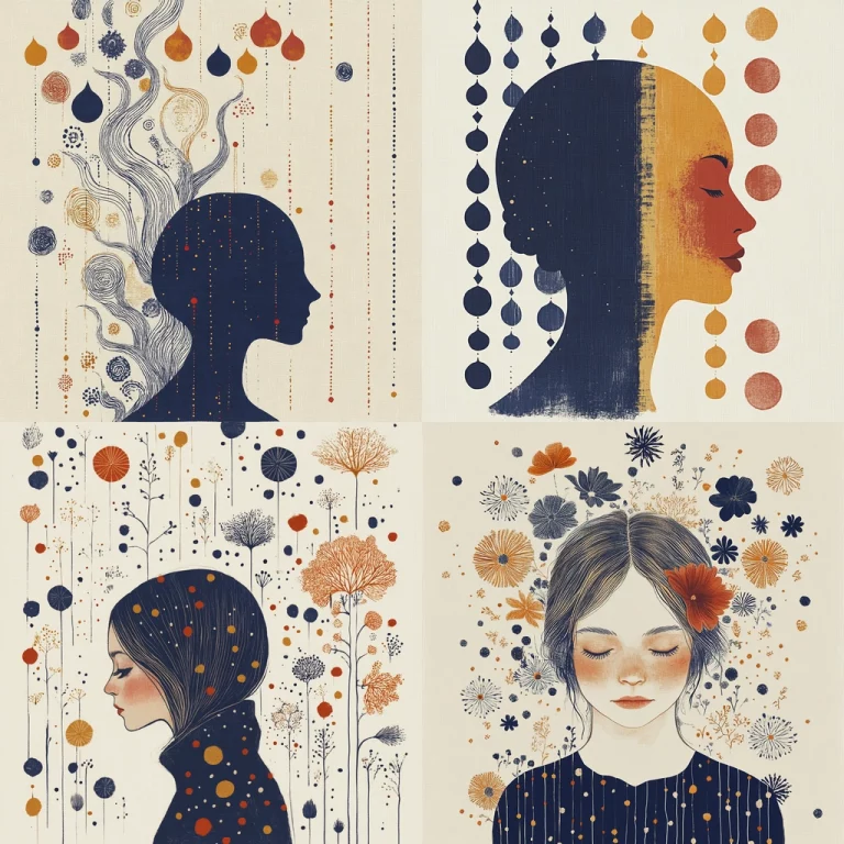 Silhouetted Flora Patterns - Midjourney style sref code