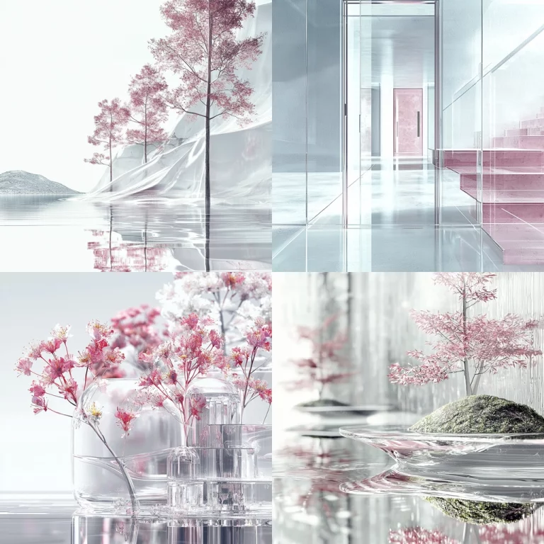 Soft Pink Reflections - Midjourney style sref code