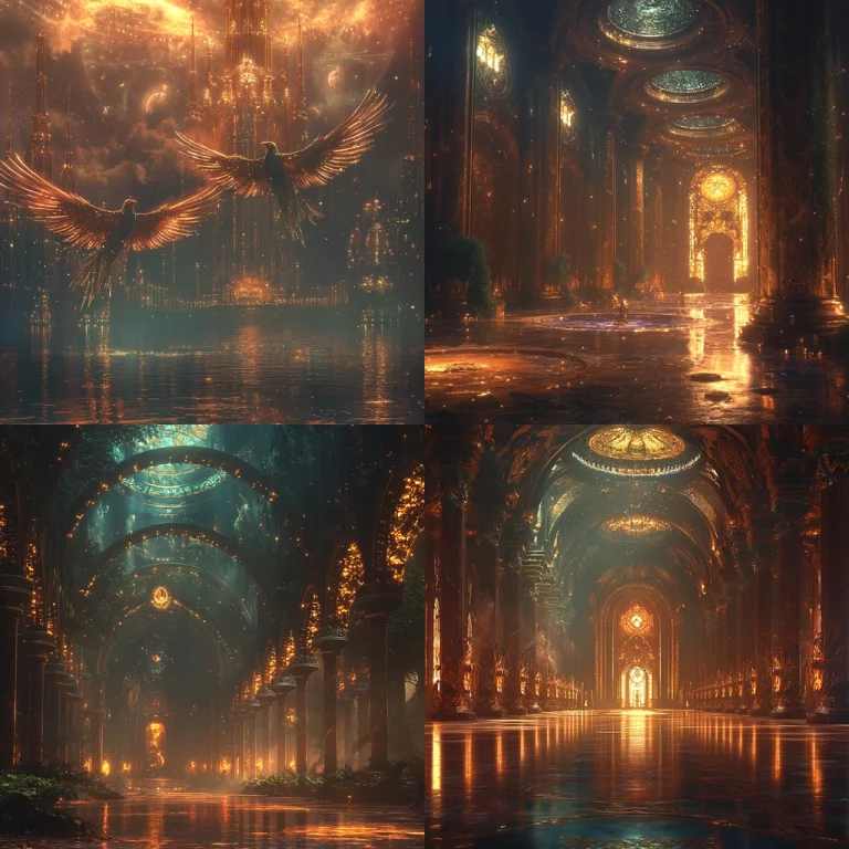 Golden Majestic Lighting - Midjourney style sref code