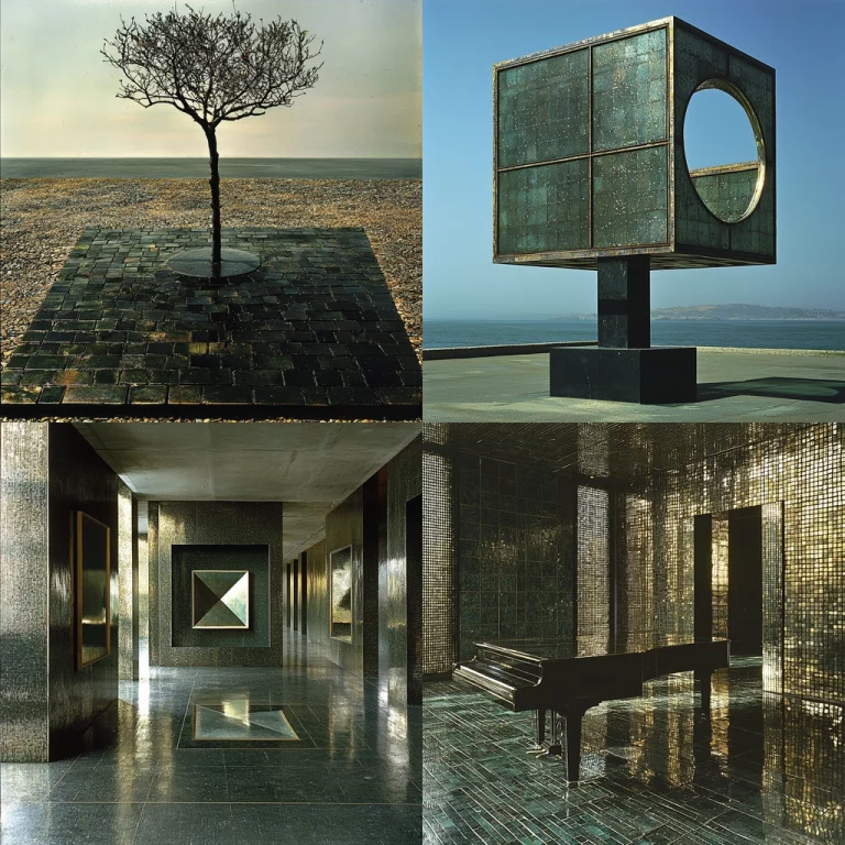 Geometric Metallic Illumination - Midjourney style sref code