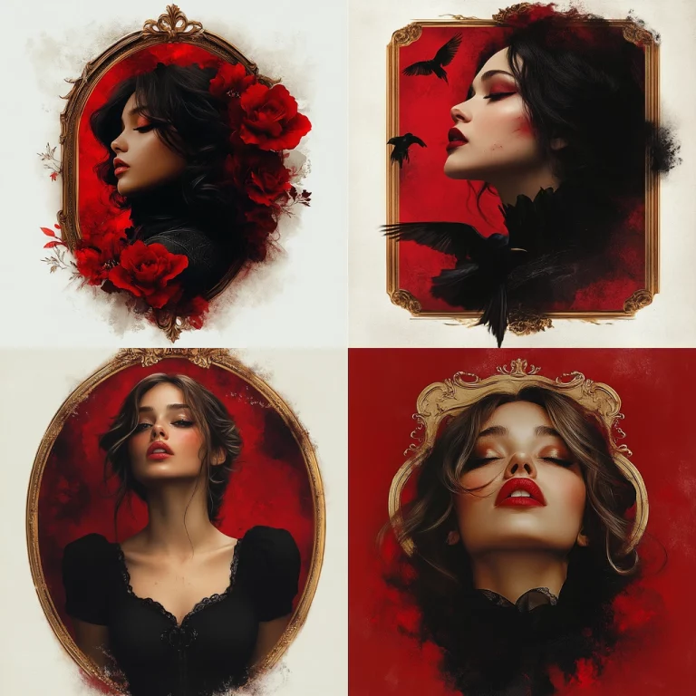 Baroque Red Elegance - Midjourney style sref code