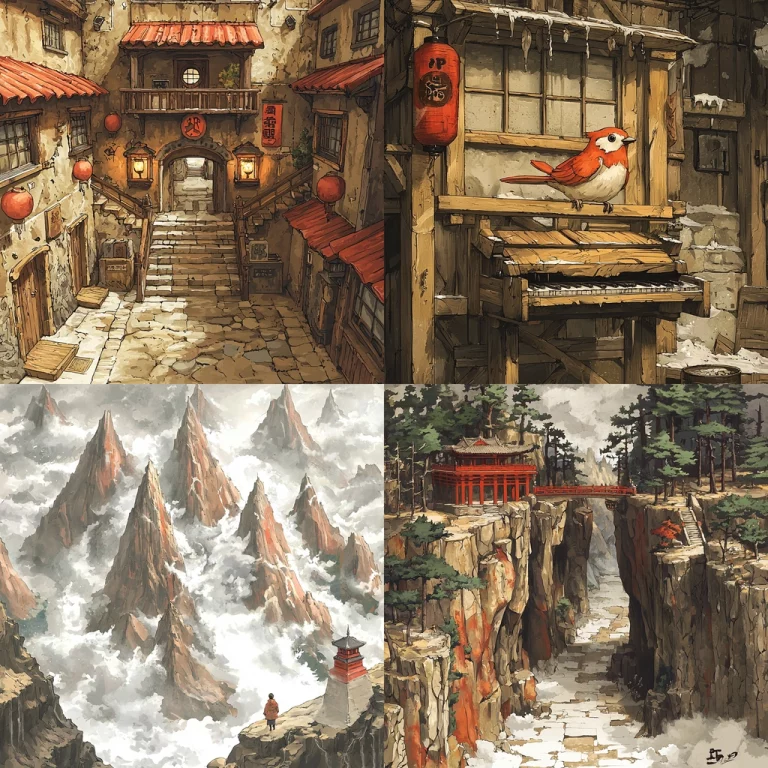 Warm Earthy Ink Aesthetic - Midjourney style sref code