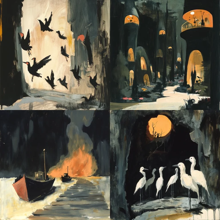 Dark Nocturnal Scenes - Midjourney style sref code