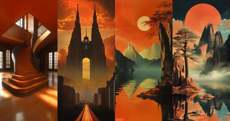 Fiery Orange Mystique - Midjourney style sref code