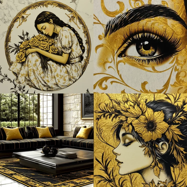 Leafy Stone Elegance - Midjourney style sref code