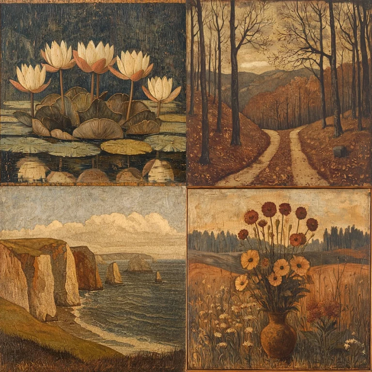 Woodland Palette Nostalgia - Midjourney style sref code