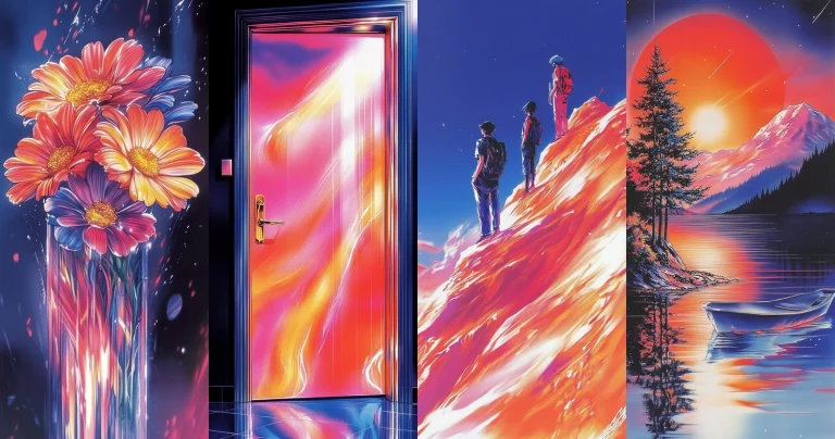 Vibrant Gradient Illumination - Midjourney style sref code