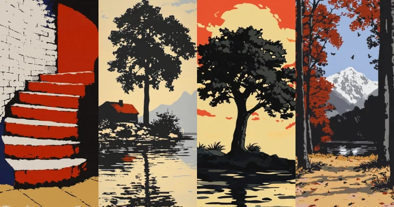 Bold Expressionist Landscape - Midjourney style sref code