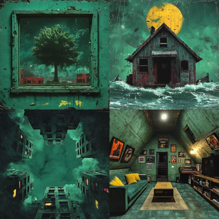 Emerald Hues with Surreal Light - Midjourney style sref code