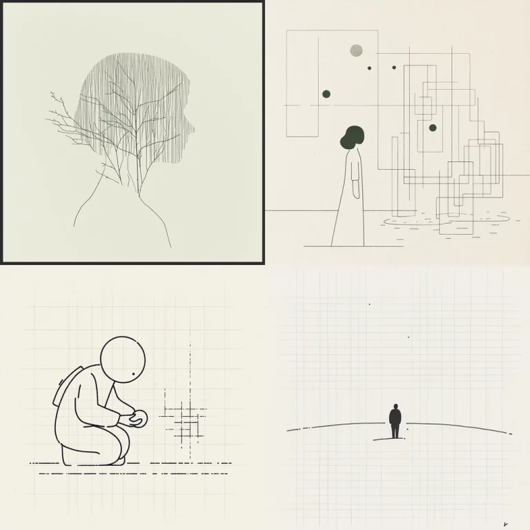 Minimalist Graphical Monochrome - Midjourney style sref code