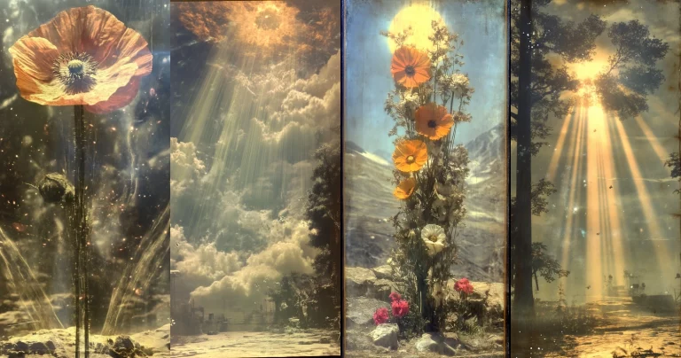 Radiant Floral Illumination - Midjourney style sref code