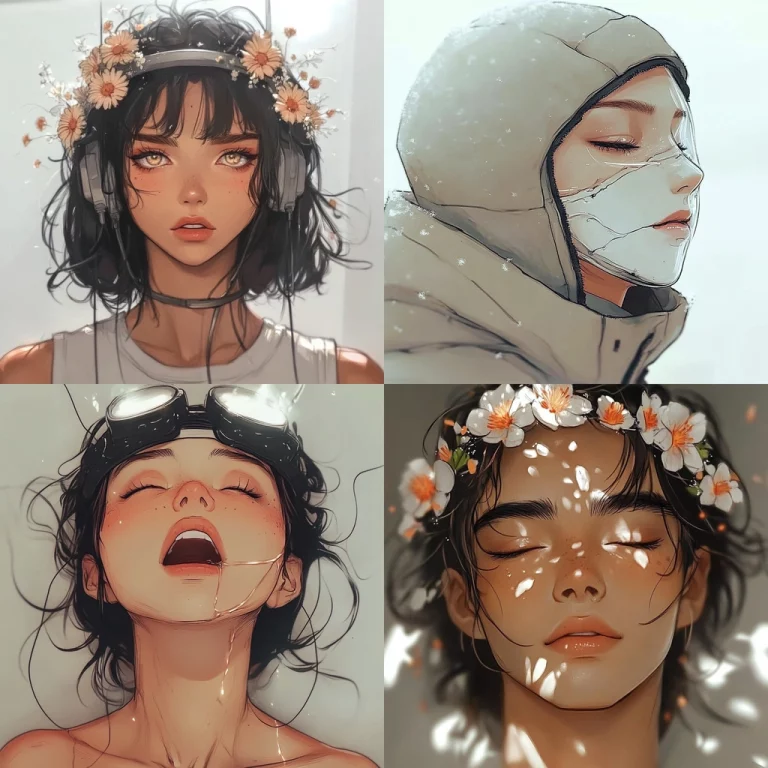 Sleek Realism with Floral Textures - Midjourney style sref code