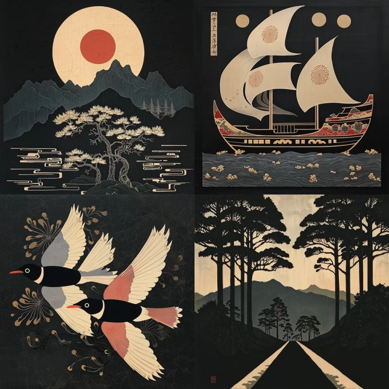 Dark Mountained Shadows - Midjourney style sref code