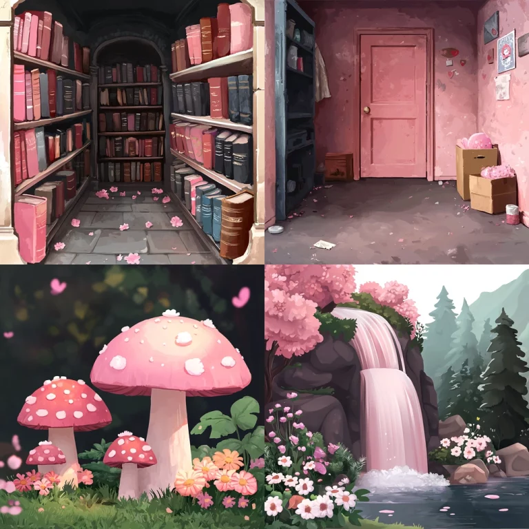 Soft Pink Surreal Interiors - Midjourney style sref code 