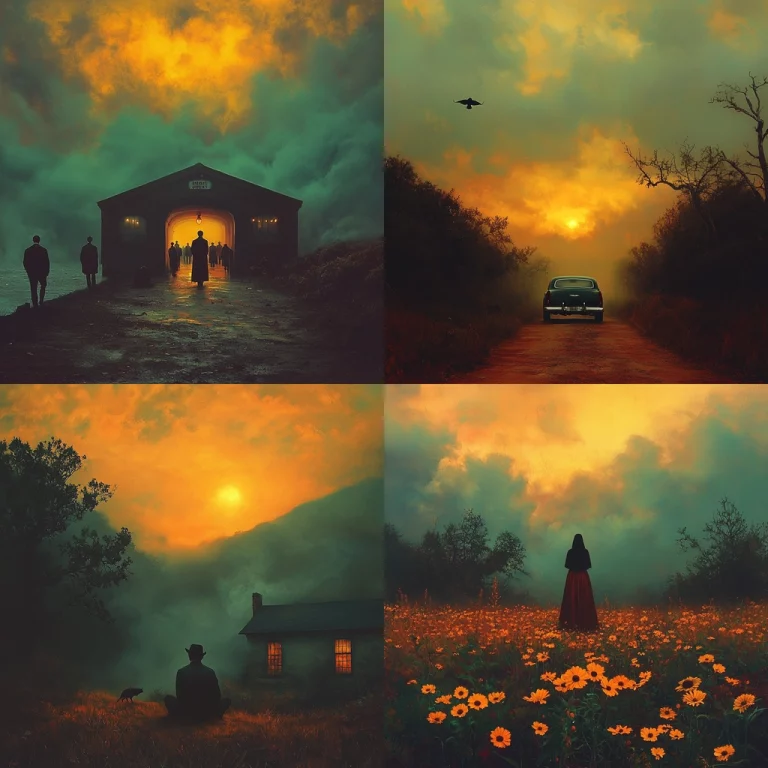 Moody Warm Toned Mist - Midjourney style sref code