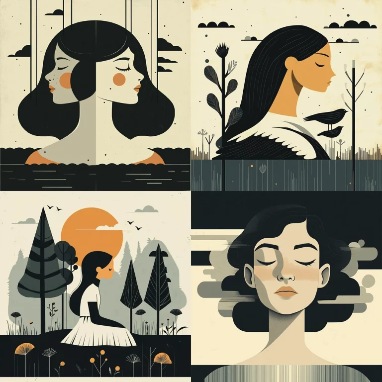 Minimalistic Nature Contrast - Midjourney style sref code