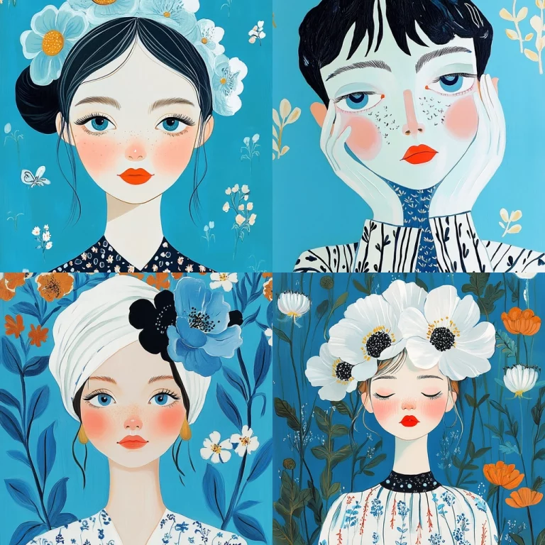 Detailed Floral Illusion - Midjourney style sref code