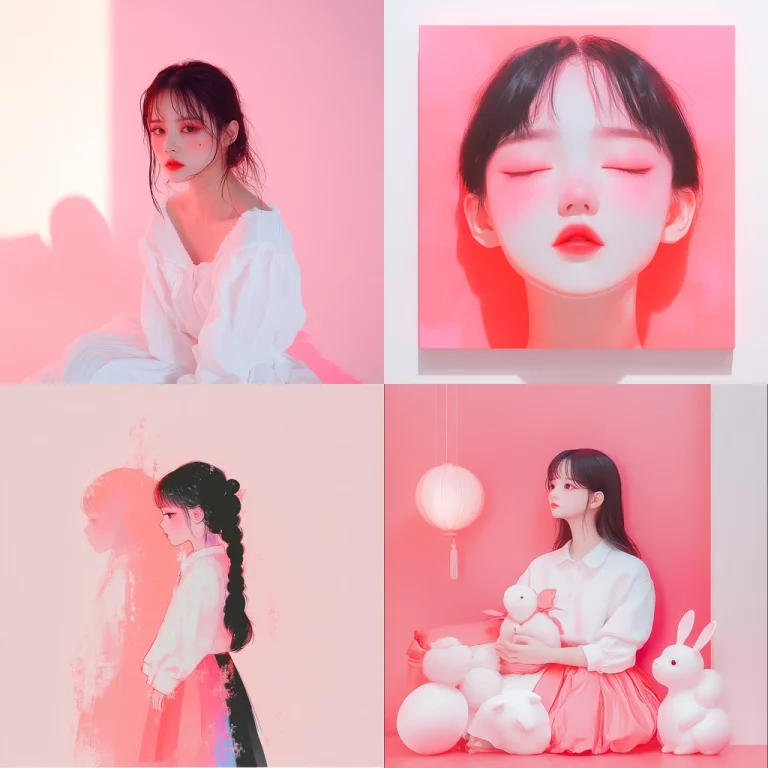 Soft Pink Illumination - Midjourney style sref code