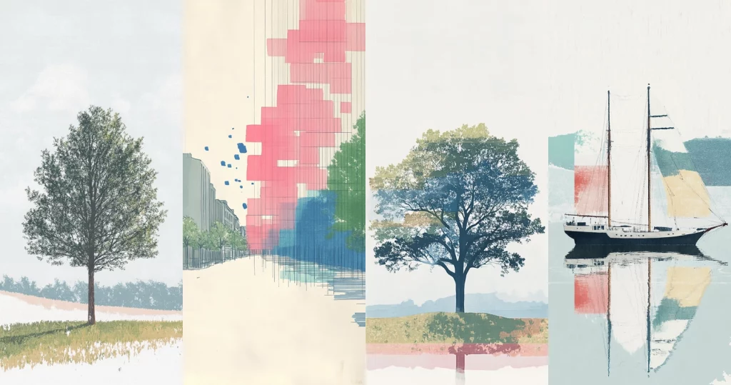 Soft Pastel Digital Fusion - Midjourney style sref code