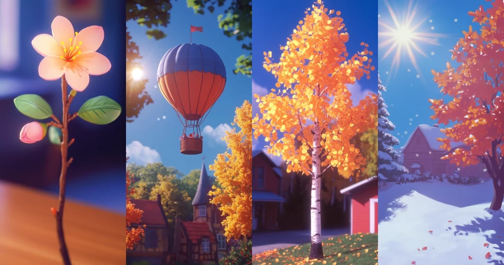 Vibrant Autumn Realism - Midjourney style sref code