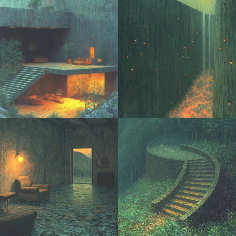 Muted Forest Warm Light - Midjourney style sref code