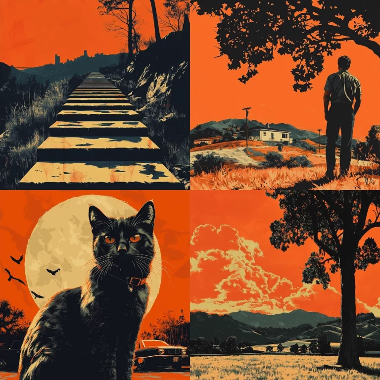 Bold Contrast Landscape - Midjourney style sref code