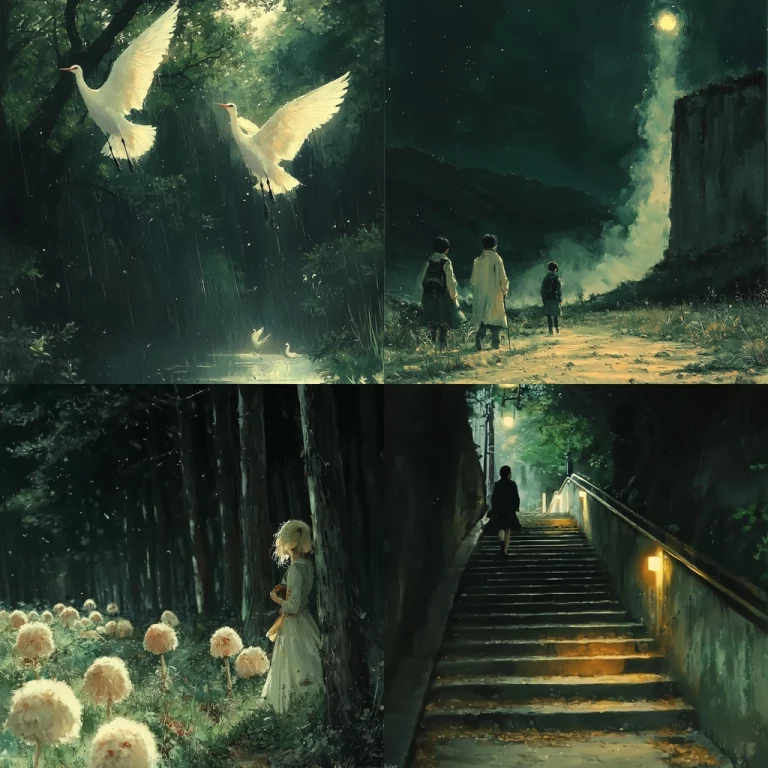 Moody Green-Illuminated Night - Midjourney style sref code