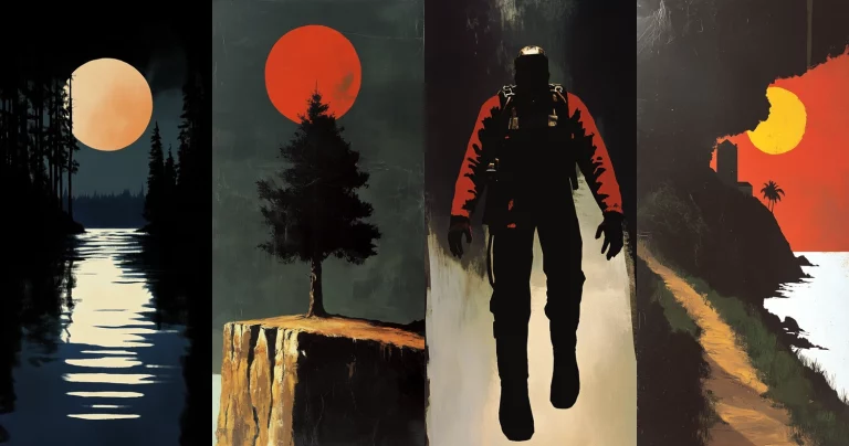 Bold Silhouette Dark Contrast - Midjourney style sref code