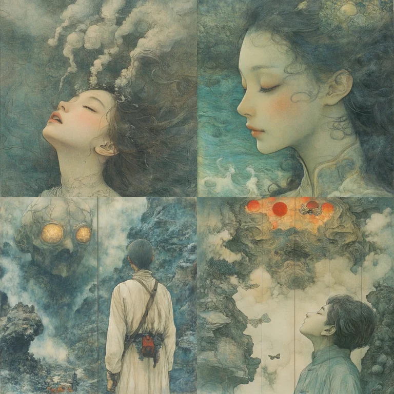 Cool Tones with Surreal Composition - Midjourney style sref code