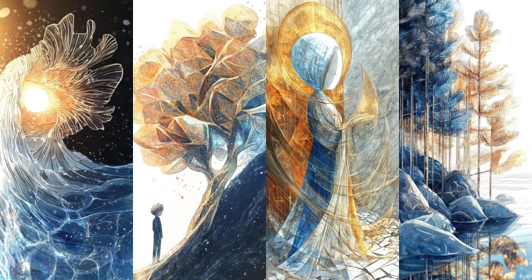 Textured Lighting Abstraction - Midjourney style sref code