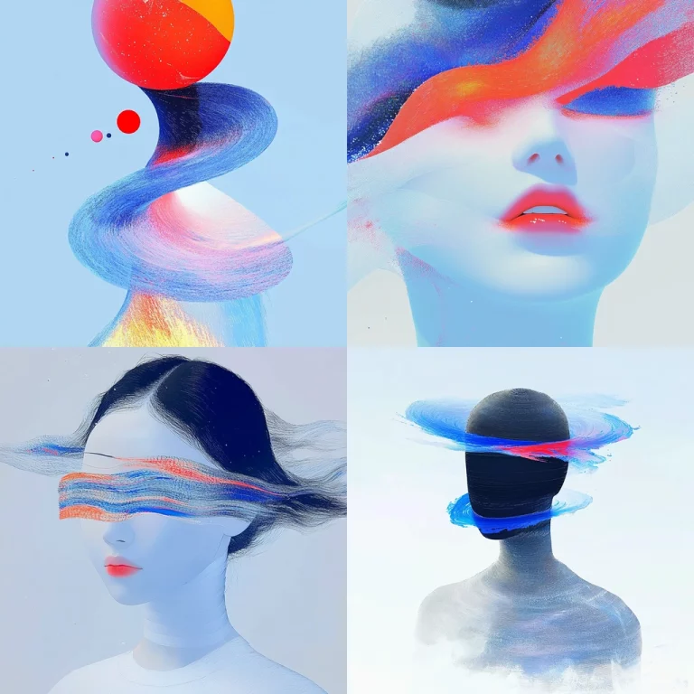 Fluid Brushstrokes with Vivid Contrasts - Midjourney style sref code