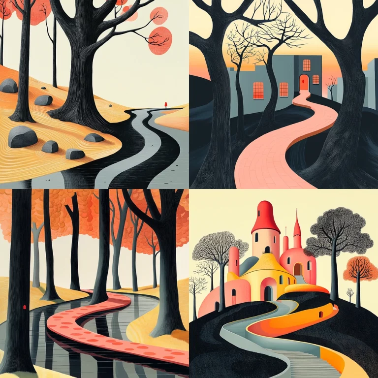 Twilight Pastel Pathways - Midjourney style sref code