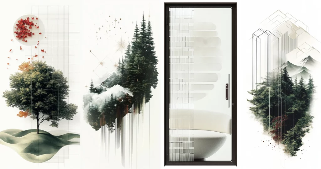 Soft Gradient Forest Imagery - Midjourney style sref code