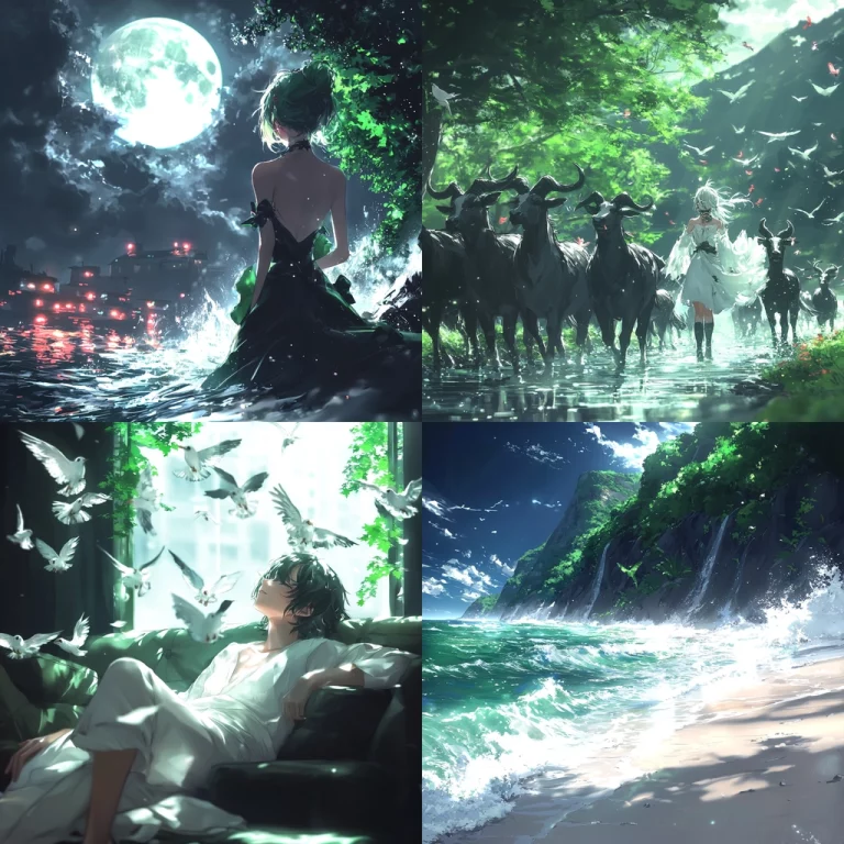 Luminous Natural Water Scenes - Midjourney style sref code